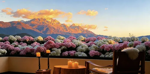 Lijiang Zaiye Snow Mountain Starry Sky Holiday Home - bar
