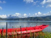 Mosuo Courtyard in Yeli, Lugu Lake Township