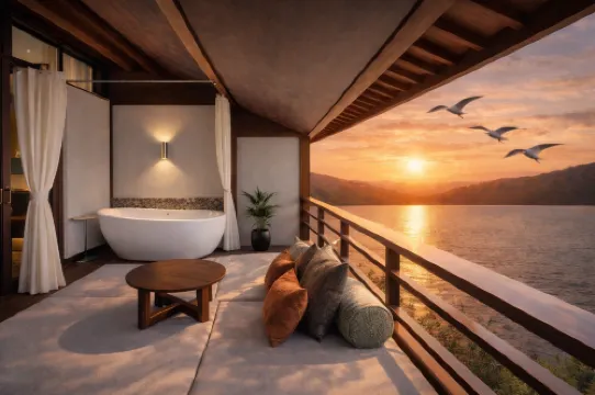 Lugu Lake Tingmiao | Mountain Lake View · Full View Gem Goddess Mountain Lake View Resort Villa