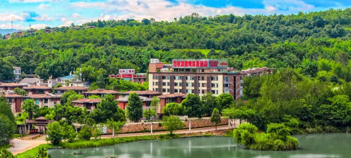 Mile Huquan Shuixiang Haofeng Wyndham Hot Spring Hotel 弥勒のホテル