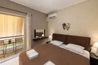 A&J Apartments or Rooms Athens airport - balcony