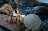 Anji Qixin Mountain Hidden Valley Villa Mountain and Wild Hot Spring Travel Photography Stay