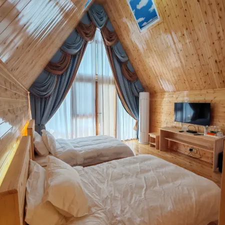 stretch go log cabin
