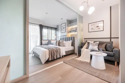 1 BR / 5 Mins BTS Baring / WiFi / 7-11 / Lotus - Condos