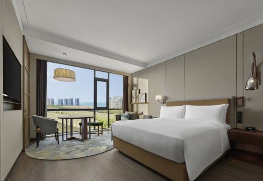 더블트리 조식 전경