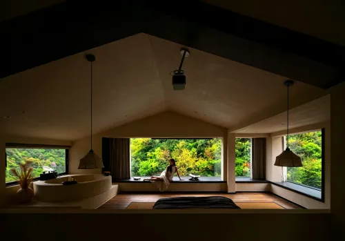 Only this fairyland,  designer art villa mountain lodging - 자쿠지