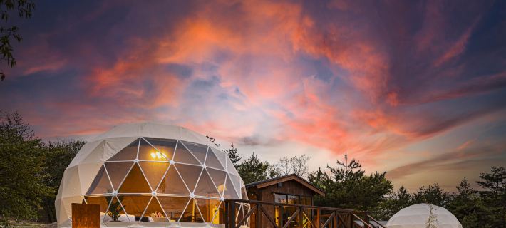 Glamp Dome Sayu Hotels in Tottori City