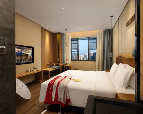 Pinman Yun Hotel (Shawan Park Metro Station Branch), Changsha South High-speed Railway Station Zimmer Photos