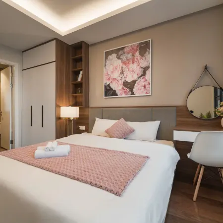 MEVIS HOME - Vinhomes D'Capitale Ha Noi Luxury Apartment Отели рядом с достопримечательностью «Университет Естествознания»