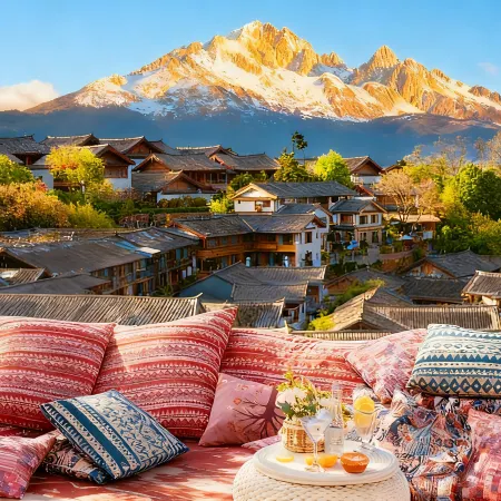 Lijiang Ancient City Meets Jiaren · White Horse Light Luxury · Snow Mountain View Homestay