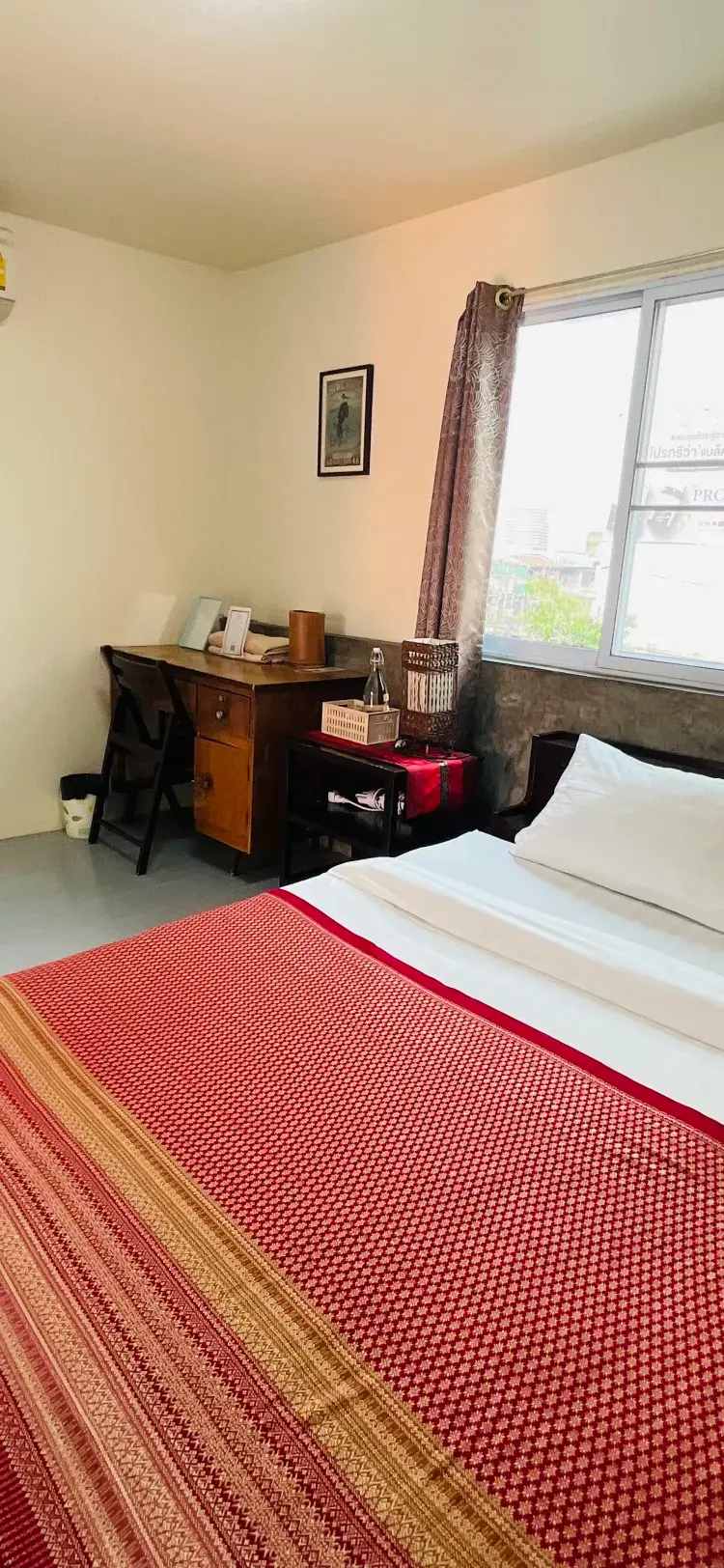 ห้องพักเตียงคิงไซส์พร้อมวิวภูเขา (แชร์ห้องน้ำ)