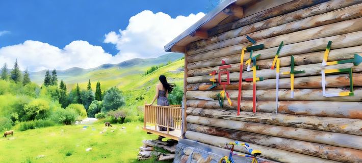 Look Up at the Starry Sky Resort Manor Hotels in Tekes County