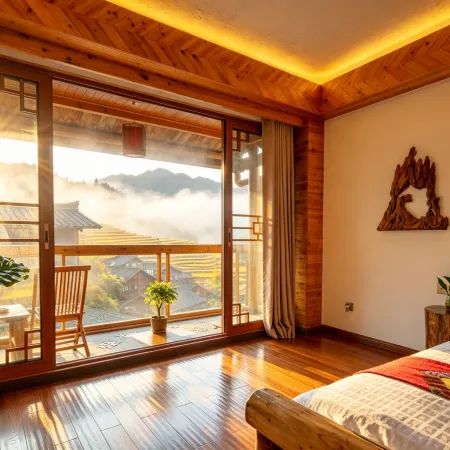 Longji Longshang Inn|Retire Ridge Inn | Longji Terrace Seven Stars with Moon Observation Deck)