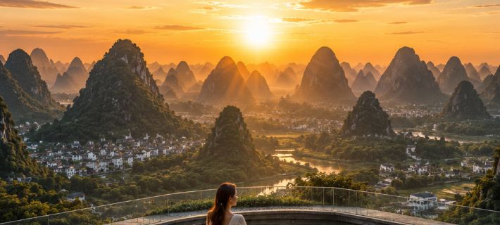 Yangshuo·JUE | AWAKENING • Viewing Guilin Landscape • Garden Pool • Resort Mansion Hotels in Yangshuo