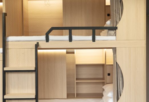 No.1 인터내셔널 호스텔의 깔끔한 도미토리 침실