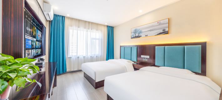 Baiyin Aishang Smart Hotel (Spiral Road Bus Station Branch) Hotéis em Baiyin