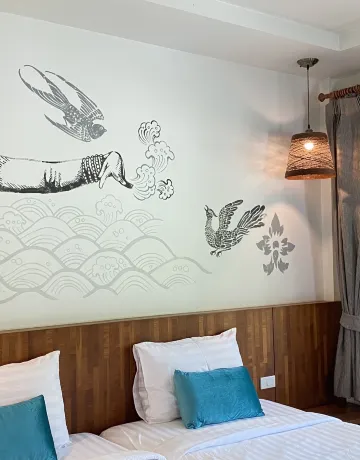 เตียงแฝดคิงไซค์วิวสวน