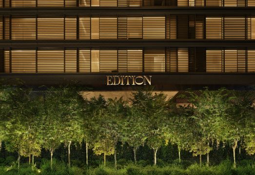 The Singapore EDITION의 세련된 로비 디자인