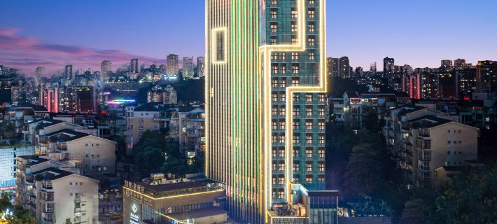 28 Degree Quan Hotel (Zhangzhou High-speed Railway Station Southwest Medical University Branch) Hotéis em Luzhou