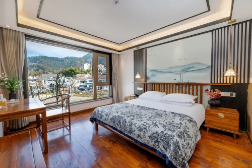 Jiuhua Mountain, a pool of landscape, this wish boutique hotel