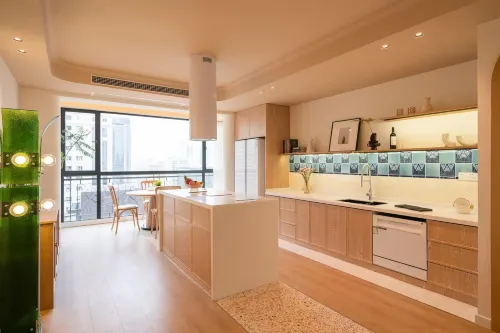 Merit Homestay (Xujiahui) - 주방