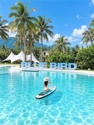Blue Bird·Infinity Pool Designer Ocean Villa (Riyuewan Store)Wanning - Bjergudsigt