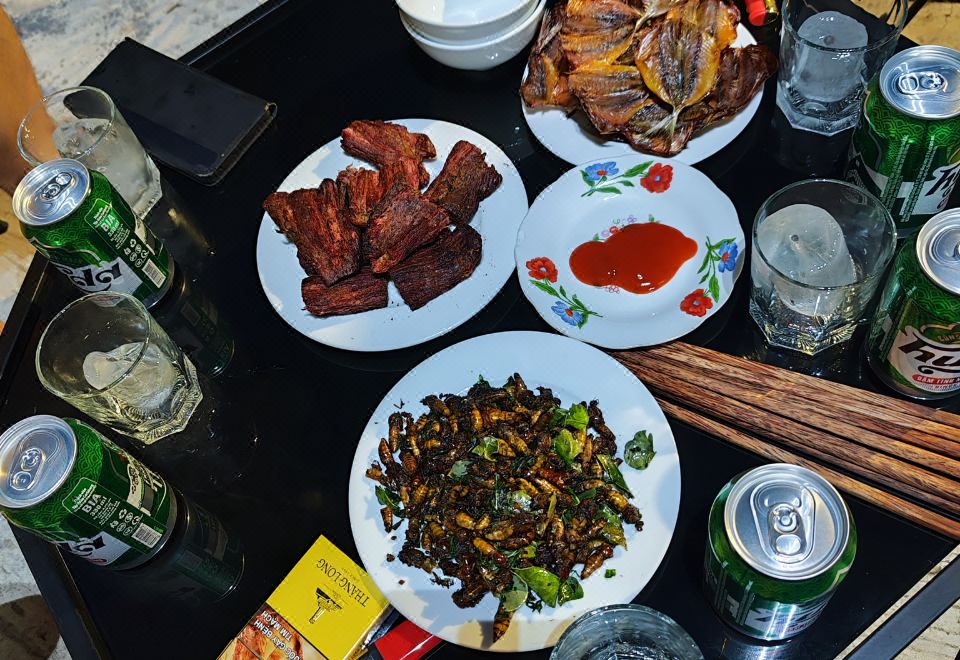 View Nhat le Beach Hotel의 로비 또는 외부 전경