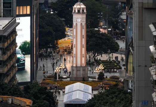 충칭 시만 고층 호텔에서 바라본 야경