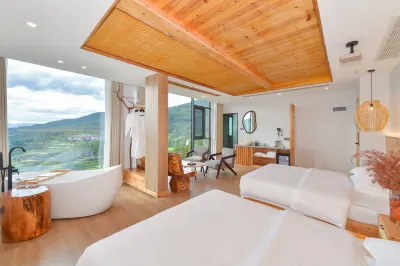 Luxury Wild Cloud Top Tixi Homestay 당안 계단식 논 주변 호텔