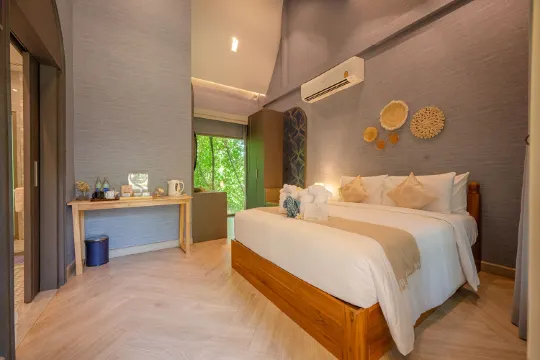 ห้องสแตนดาร์ด เตียงเดี่ยว วิวสวนพร้อมซาวน่า