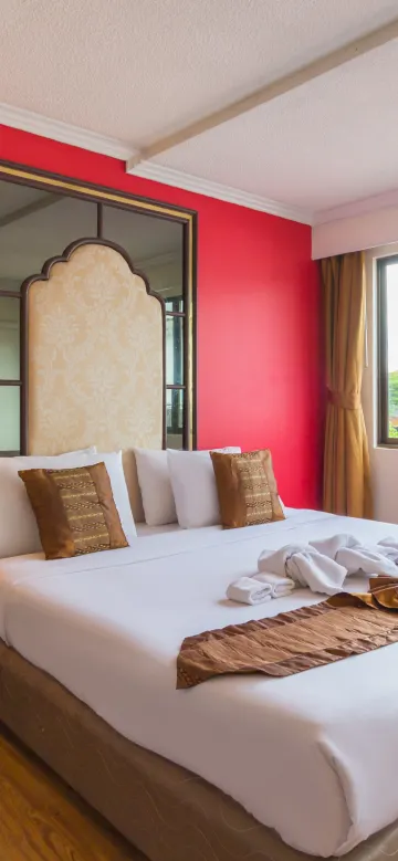 ห้องดีลักซ์ เตียงใหญ่ 1 เตียง