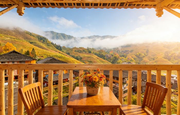 Longji terrace walk Yunju intelligent panoramic Hotel(Qianceng Tianti Observatory Store)
