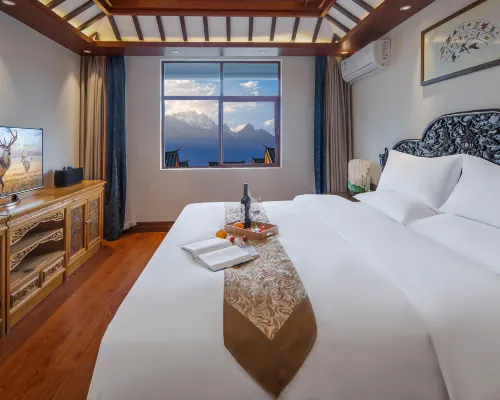 Zuixi  Mountain ViewTea and Coffee Courtyard Villa with Sunlight on the Snow Mountains Номера Photos