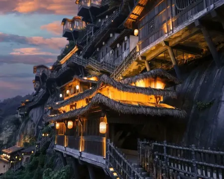 仙林居民宿（望仙谷観光地） 上饒のホテル