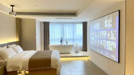 Muguang Meiju Homestay Hotel (Guang'an Wuyue Plaza) Отели в г. Гуанан