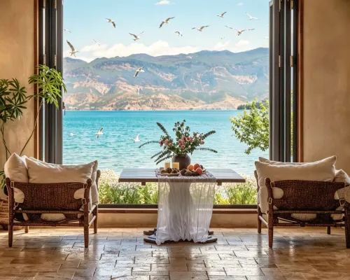 Lugu Lake South Island Villa Resort Hotel Ninglang Yi Özerk İlçesi otelleri
