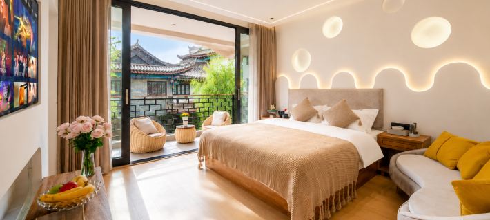 Nanxi Bieyuan · Balcony Ancient City View · Smart AV Chinese Inn (Chuxiong Yi Ancient Town) Hotels in Chuxiong City