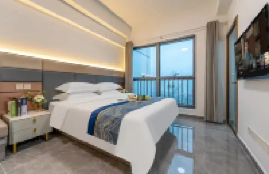 深圳朵亞歡朋行政公寓（水貝珠寶城水貝地鐵站店） 鄰近林記水族器材商行（蘭花社區店）的酒店