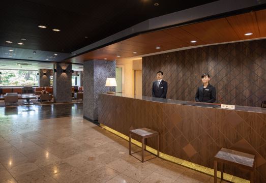 이사하야 간코 호텔 도구야 로비 또는 무료 음료 서비스