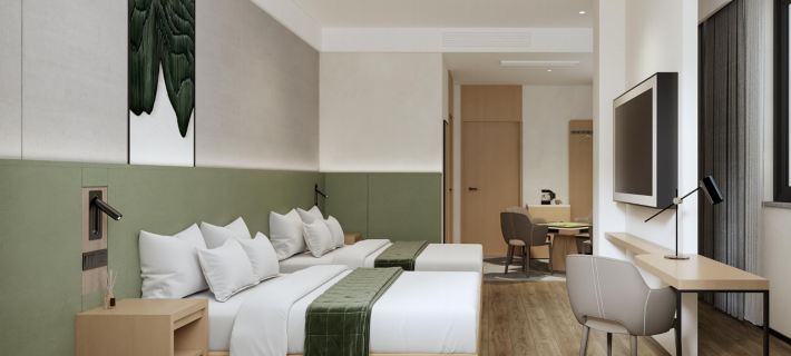 Shell Hotel (Huaibei Suixi Meijiaohua Base Gongrencun) Hotéis em Condado de Suixi
