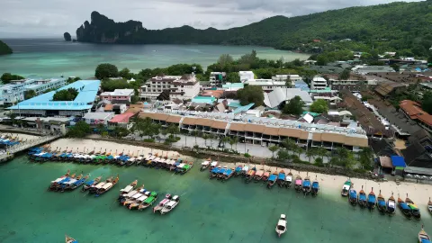 Phi Phi at Pier in Phi Phi Islands