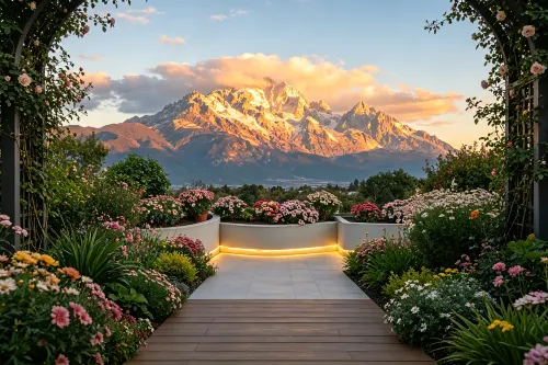 Ximan · Jade Dragon in Sight | Snow Top · Sunrise-Gilded Golden Mountain View Homestay