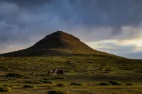 Sunset Volcano · Travel Exploration Secret Realm Leisure Resort Beauty Stay (Chayou Houqi Store) Hotels in Qahar Right Rear Banner