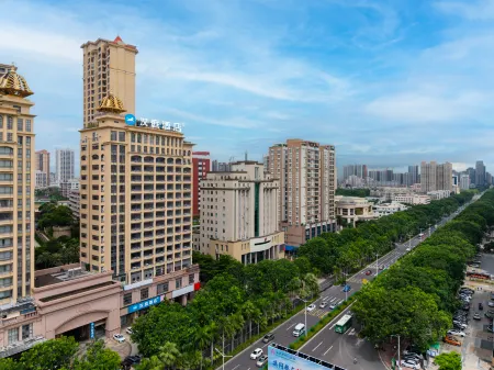 Hangtng hote Zhanjiang dingsheng palza Renmin boulevard middle branch Отели рядом с достопримечательностью «Techeng Island»