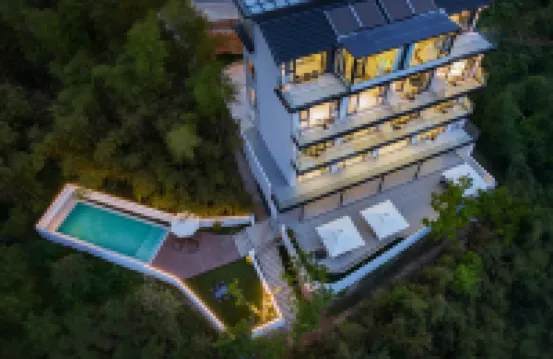 Suitable • 180° Mountain View Starry Sky Swimming Pool Forest Mountain Lodge (Cloud Grassland Store)