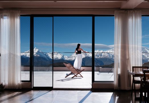 메이리 설산 일출