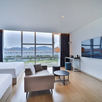 บราวน์ดอท บูซาน นิวพอร์ต ซิกเนเจอร์ โรงแรมใกล้สะพานเชื่อมปูซาน-เกาะเจ