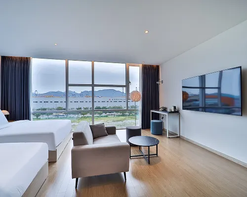 บราวน์ดอท บูซาน นิวพอร์ต ซิกเนเจอร์ โรงแรมใกล้สะพานเชื่อมปูซาน-เกาะเจ