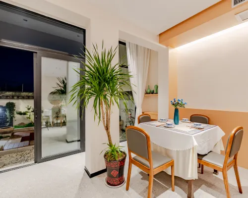 Yuanxiang Homestay Hongcun · Mountain View Courtyard Ruokailu Photos