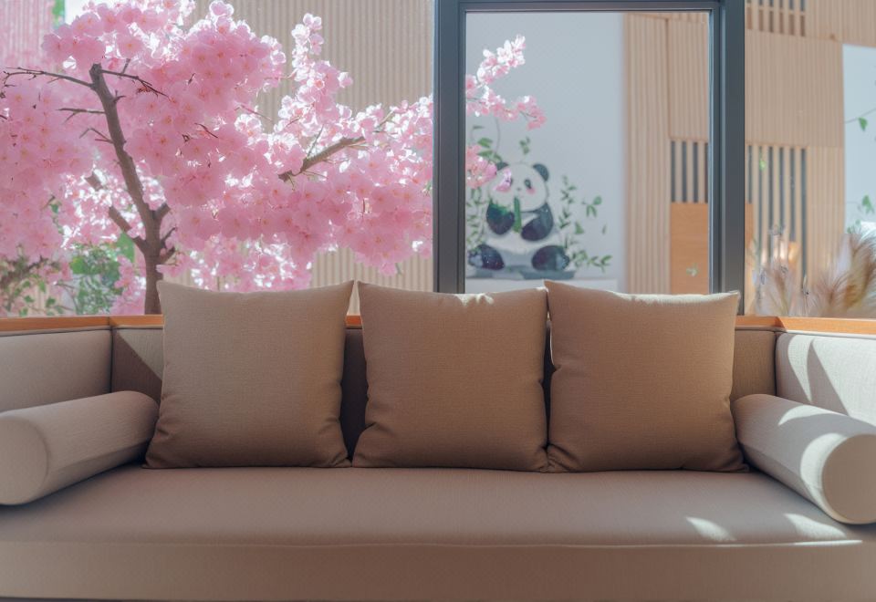 호텔 테라스에서 바라본 풍경